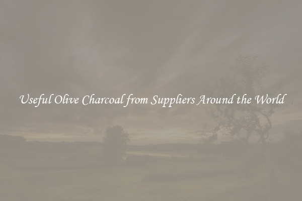 Useful Olive Charcoal from Suppliers Around the World
