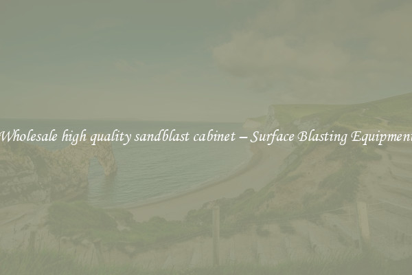  Wholesale high quality sandblast cabinet – Surface Blasting Equipment 