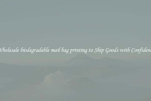 Wholesale biodegradable mail bag printing to Ship Goods with Confidence