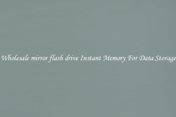 Wholesale mirror flash drive Instant Memory For Data Storage