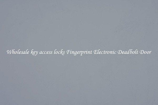 Wholesale key access locks Fingerprint Electronic Deadbolt Door 