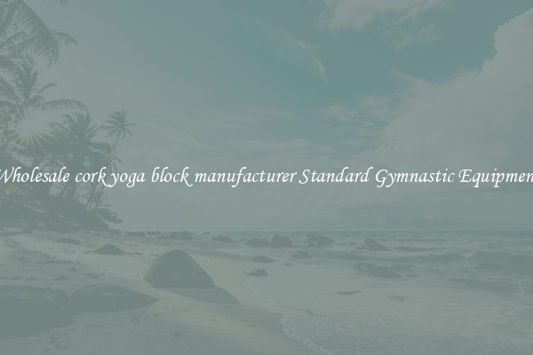 Wholesale cork yoga block manufacturer Standard Gymnastic Equipment