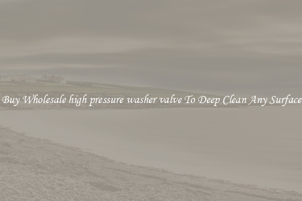 Buy Wholesale high pressure washer valve To Deep Clean Any Surface