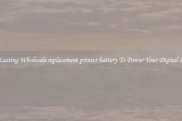 Long Lasting Wholesale replacement printer battery To Power Your Digital Devices