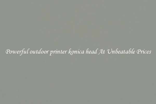 Powerful outdoor printer konica head At Unbeatable Prices