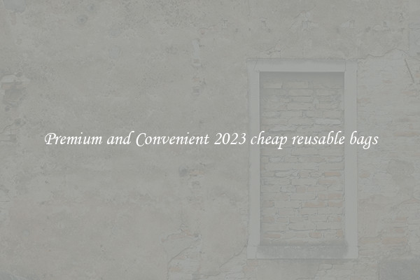 Premium and Convenient 2023 cheap reusable bags