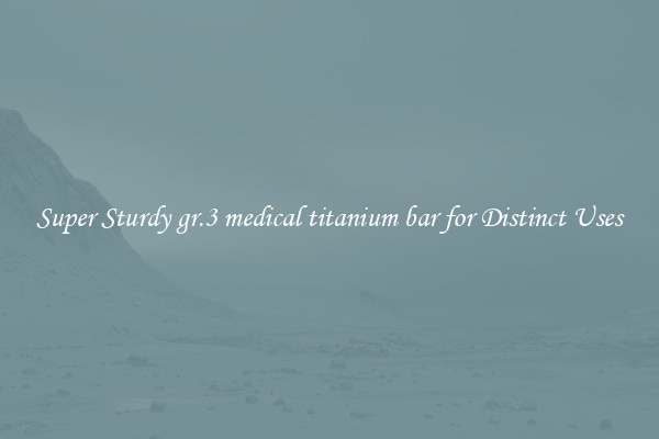 Super Sturdy gr.3 medical titanium bar for Distinct Uses