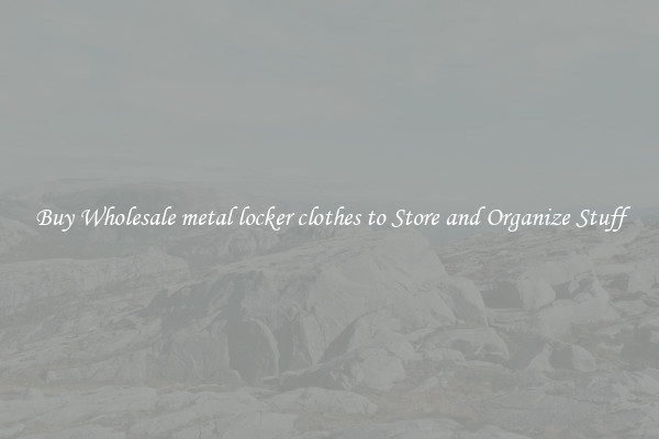 Buy Wholesale metal locker clothes to Store and Organize Stuff