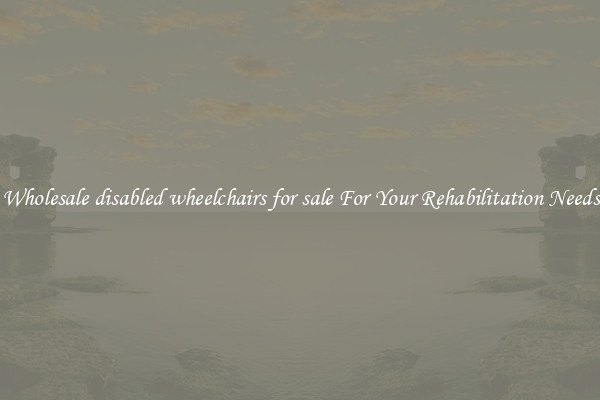 Wholesale disabled wheelchairs for sale For Your Rehabilitation Needs