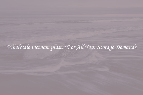 Wholesale vietnam plastic For All Your Storage Demands