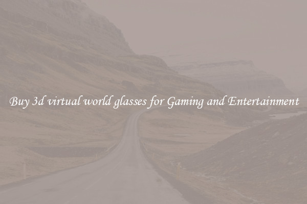 Buy 3d virtual world glasses for Gaming and Entertainment