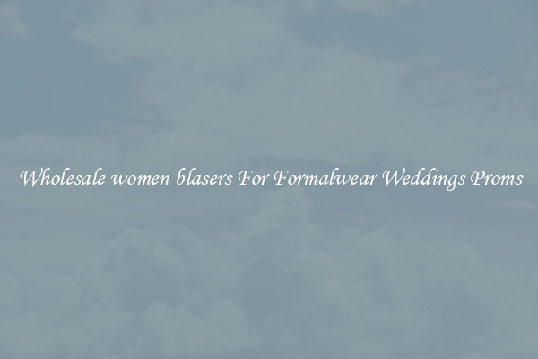 Wholesale women blasers For Formalwear Weddings Proms